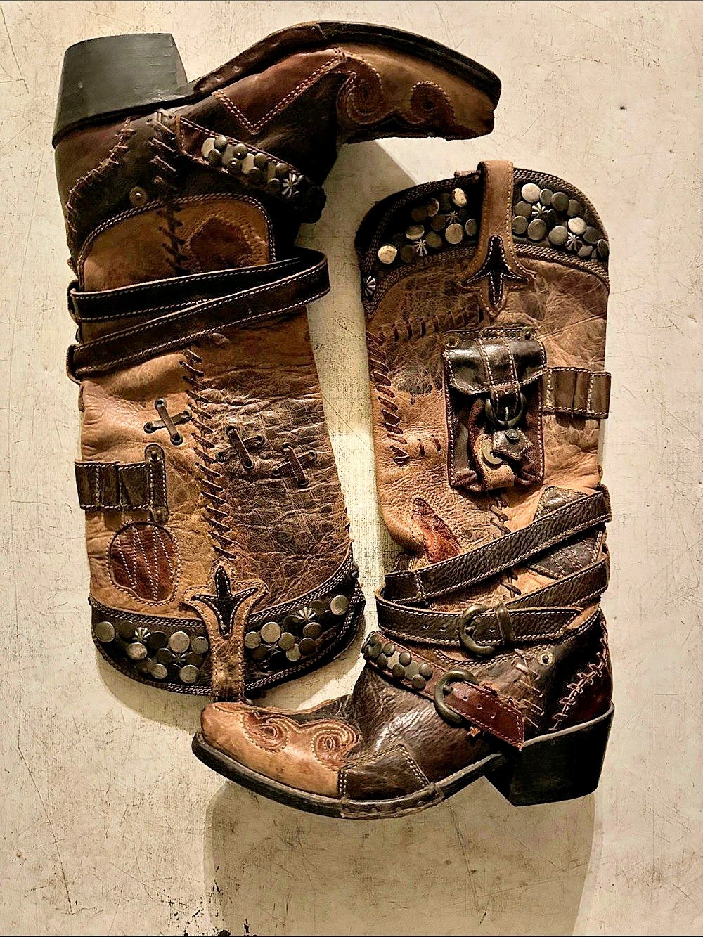 Double D Ranch Trappers Boots Women's 6.5 Handmade in Mexico